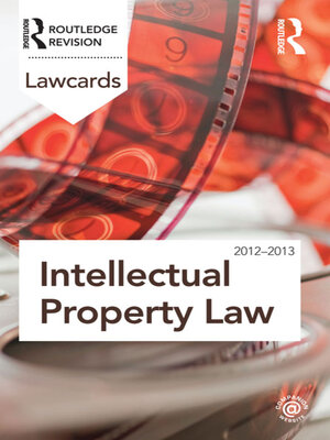 cover image of Intellectual Property Lawcards 2012-2013